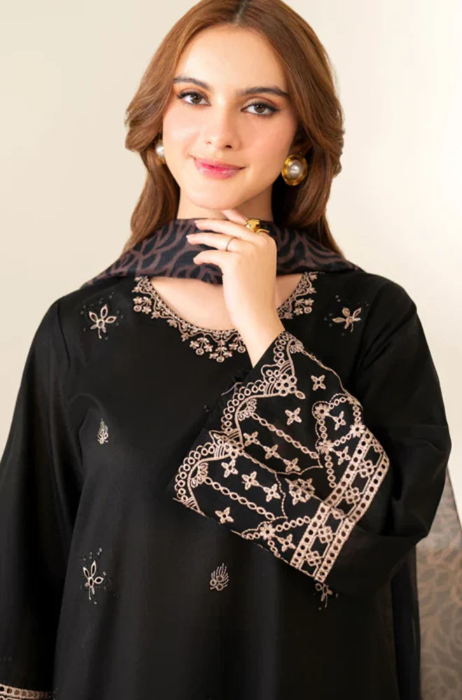 GA-11 Unstitched Embroidered Lawn Suit 3pc With Digital Printed Fancy Voil Dupatta