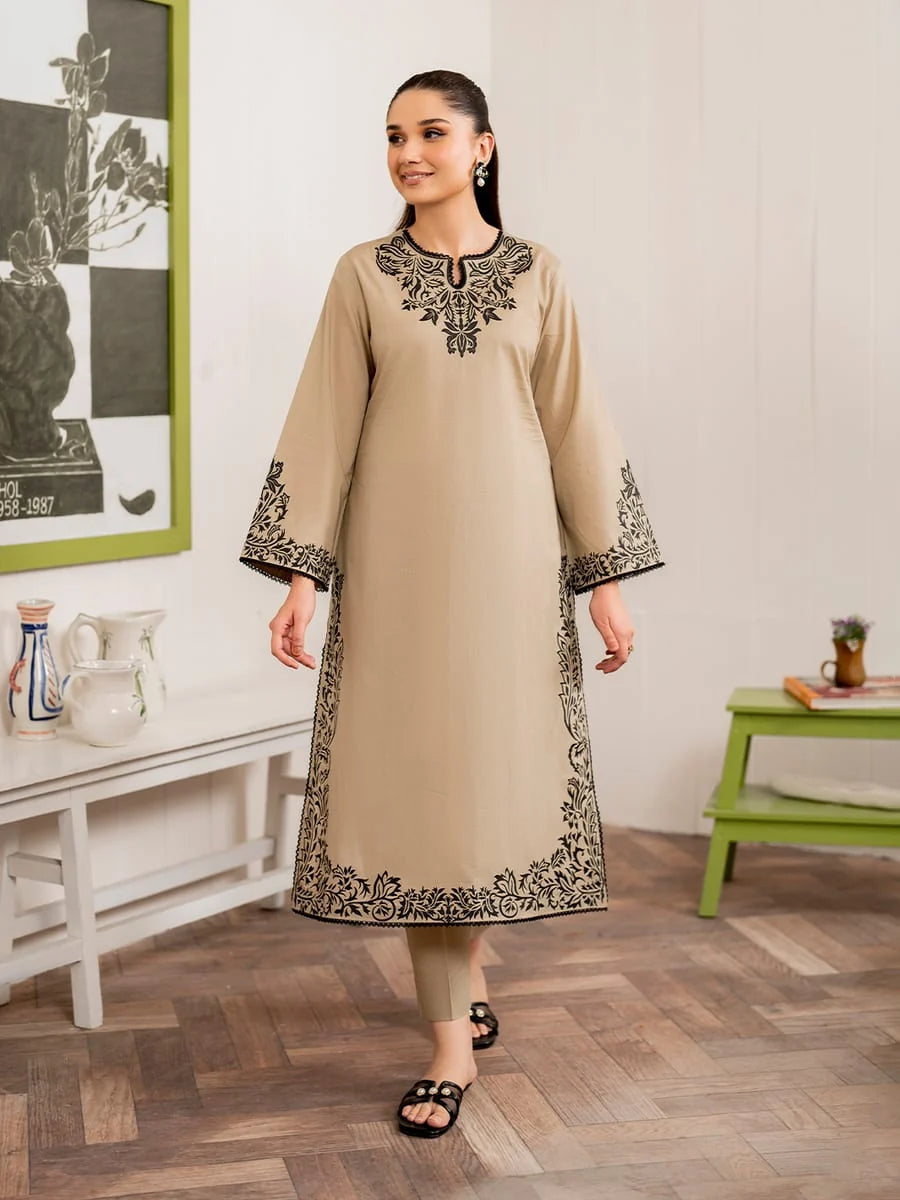 SPL-746 Unstitched Embroidered Dhanak Suit 3pc With Digital Printed Woolen Shawl
