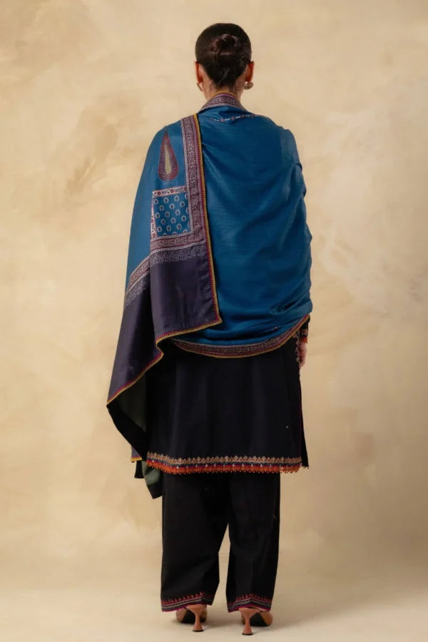 D#5 Unstitched Embroidered Lawn Suit With Chiffon Printed Dupatta