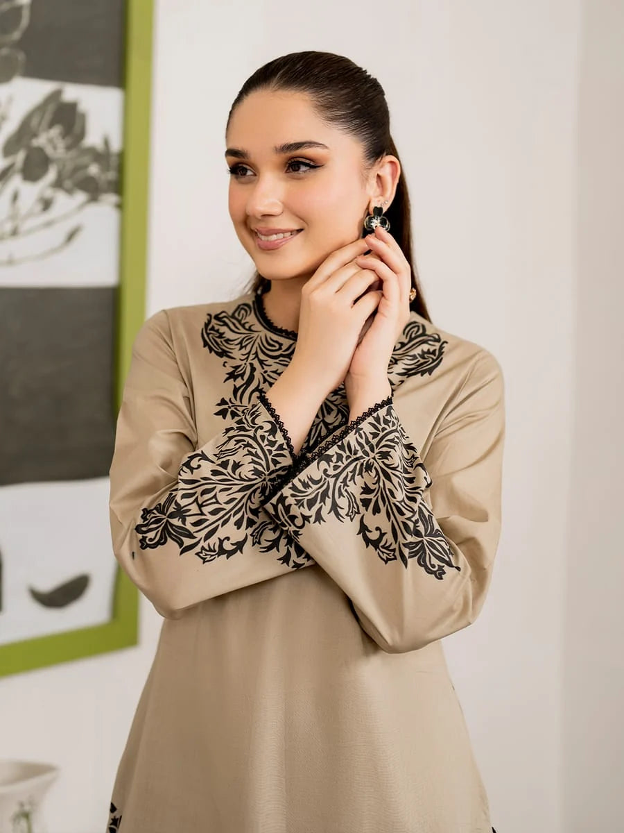 SPL-746 Unstitched Embroidered Dhanak Suit 3pc With Digital Printed Woolen Shawl