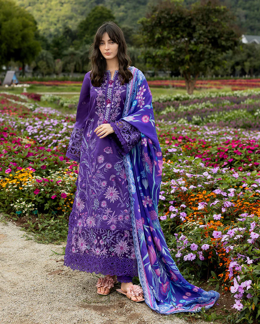 MS-2770 Lawn Unstitched Embroidered Shirt With Printed Monar Dupatta