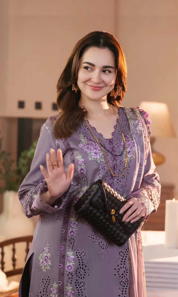 JD-2680 Lawn Unstitched Fully Embroidered Shirt With Cotton Lawn Digital Dupatta