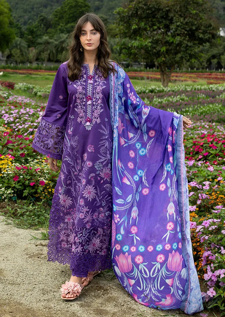 MS-2770 Lawn Unstitched Embroidered Shirt With Printed Monar Dupatta