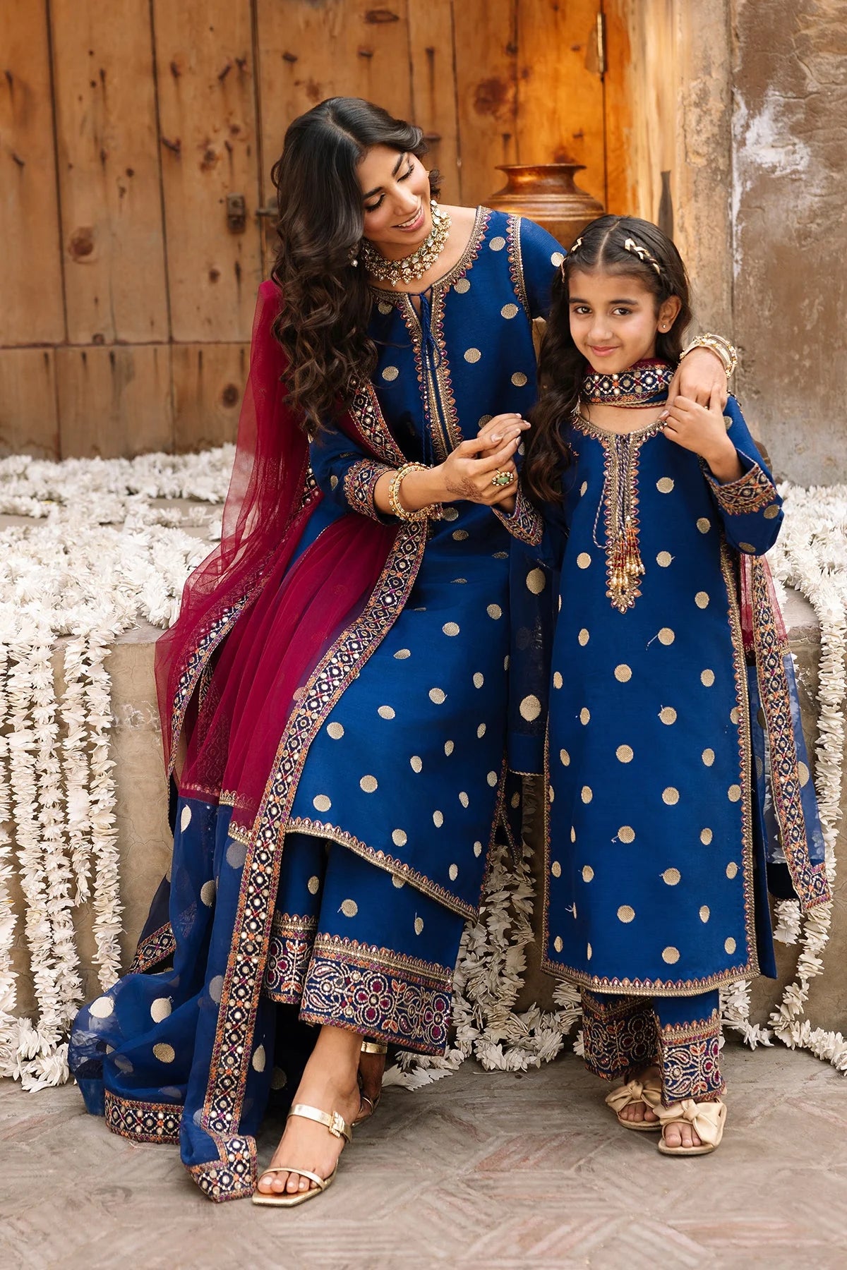 CZ-3130 Dhanak Unstitched Fully Embroidered Suit With Embroidered Organza Dupatta (Ready to Wear)