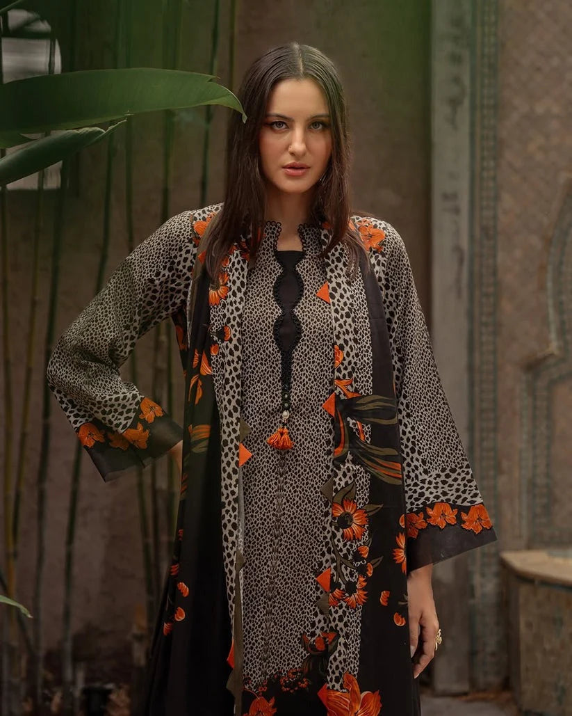 Digital Printed Khaddar Suit 3pc with Khaddar Digital Printed Dupatta