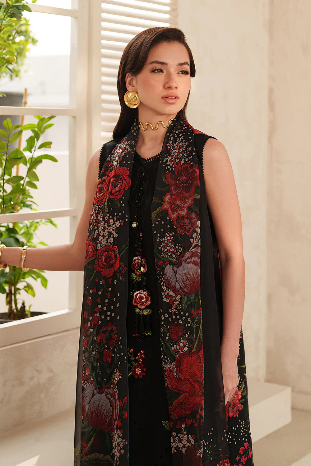 BQ-209 Lawn Unstitched Digital Printed Shirt With Printed Lawn Dupatta