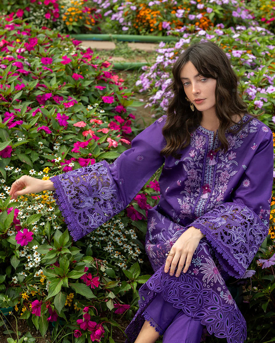 MS-2770 Lawn Unstitched Embroidered Shirt With Printed Monar Dupatta