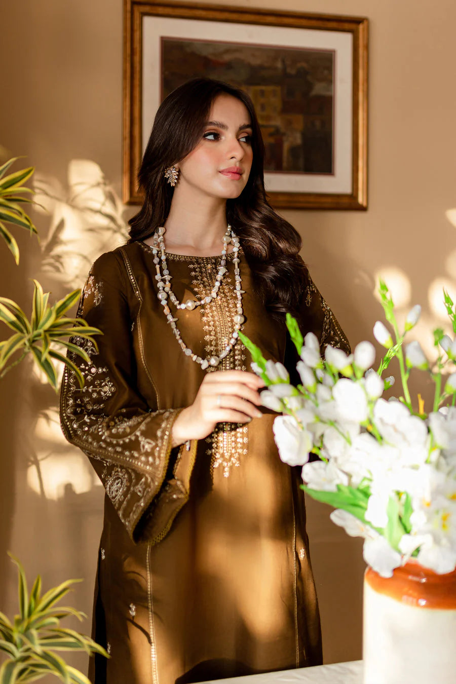 BA–68 Unstitched Fully Embroided Lawn 2 Piece Suit