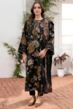 SR-02 Unstitched Digital Printed Lawn Suit 3pc with Lawn Digital Printed Dupatta & Embroidered Patches