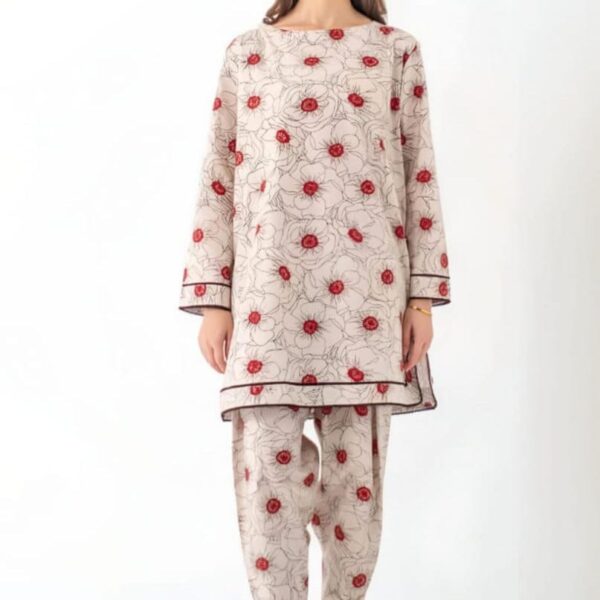 SP-12 2Pc Digital Printed Lawn Suit AND TROUSER