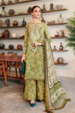 MB-456 Digital Printed Lawn 3pc Suit With Digital Printed Lawn Dupatta