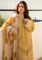SS-1220 Heavy Embroidered Lawn 3Pc Suit With Lawn Embroidered Dupatta