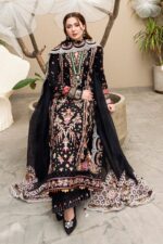 QL-2655 Lawn 3Pc Embroidered Suit with Bamber Chiffon Embroidered Dupatta