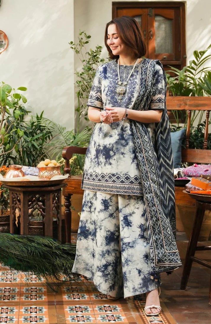 SP-500 Unstitched Digital Printed Lawn Suit 3pc With Digital Printed Lawn Dupatta