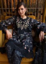 SN-19 3pc Unstitched Digital Printed Lawn Suit With Silk Digital Printed Dupatta & Embroidered Laces