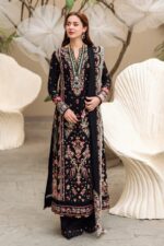 QL-2655 Lawn 3Pc Embroidered Suit with Bamber Chiffon Embroidered Dupatta