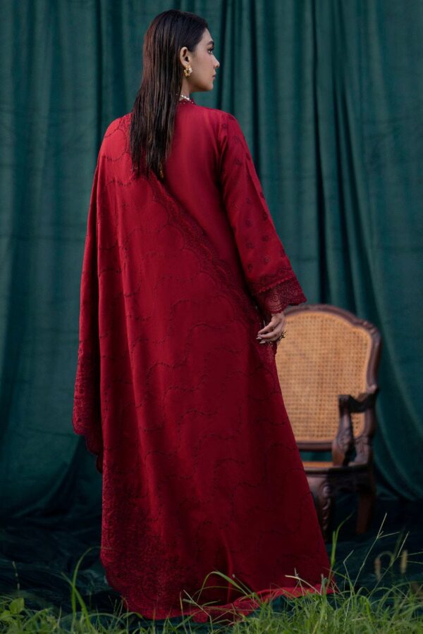 MO-24 Chikenkari Embroidered Lawn 3Pc Suit With Lawn Embroidered Dupatta