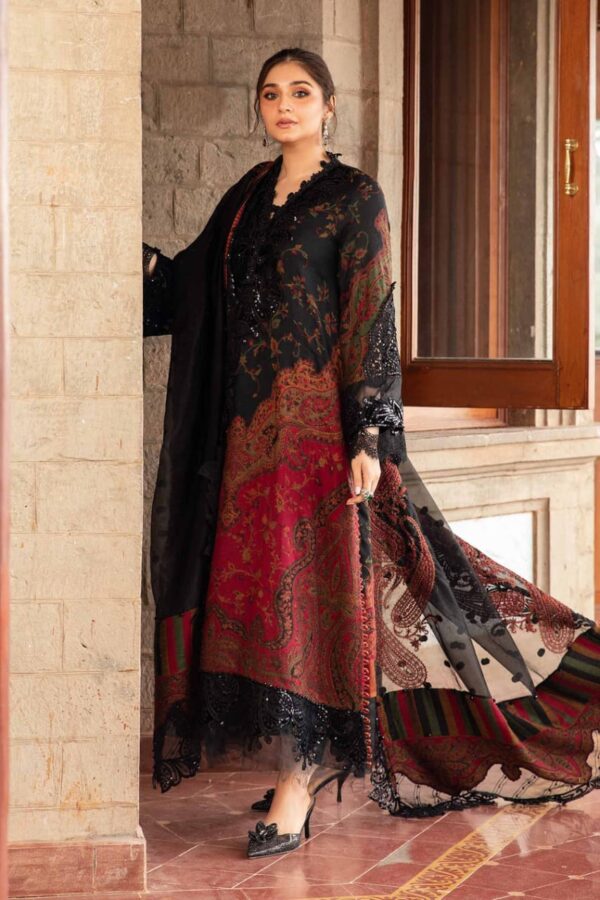 MB-450 Digital Printed Lawn Suit 3pc with Poly Lawn Digital Printed Dupatta