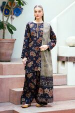 BQ-412 Digital Printed Lawn Suit 3pc With Lawn Digital Printed Dupatta