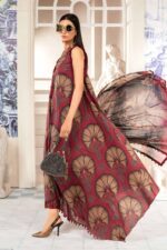 MB-444 Digital Printed Unstitched Lawn Suit 3pc With Lawn Digital Printed Dupatta