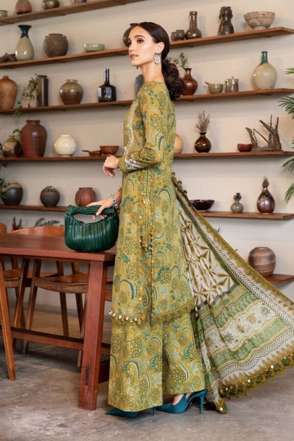 MB-456 Digital Printed Lawn 3pc Suit With Digital Printed Lawn Dupatta
