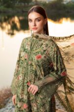 MB-452 Unstitched Digital Printed Lawn Suit 3pc With Lawn Digital Printed Dupatta