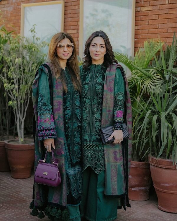 SP-2565 Unstitched Embroidered Lawn 3pc Suit With Poly Lawn Dupatta