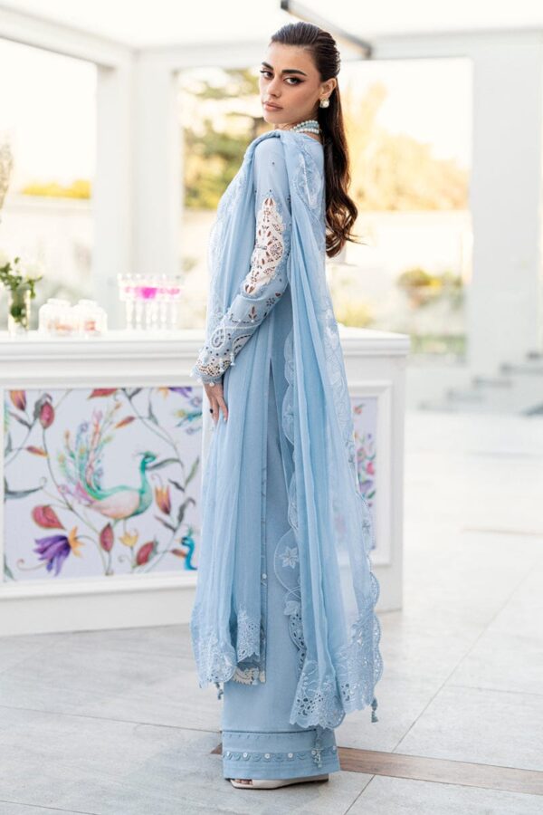 CS-2645 Lawn Unstitched Embroidered 3pc Suit With Embroidered Chiffon Dupatta