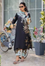 CO 486 Digital Printed 3Pc Unstitched Lawn Suit With Digital Printed Monar Dupatta