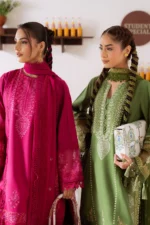 CO-515 A 3Pc Embroidered Lawn Shirt with Cotton Net Dupatta