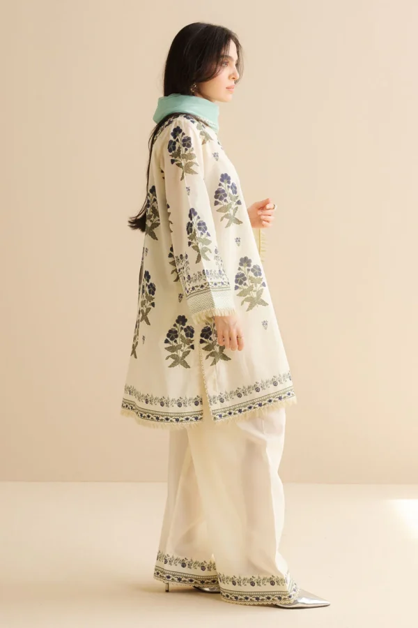 CO 492 Digital Printed 3Pc Unstitched Lawn Suit With Digital Printed Monar Dupatta