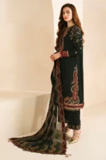 MB-999 Embroidered 9000 Micro Velvet 3Pc With Embroidered Chiffon Dupatta