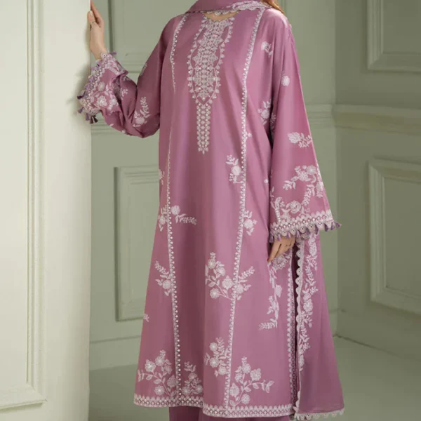 CS-900 Unstitched Heavy Embroidered Dhanak Suit With Embroidered Dhanak Shawl