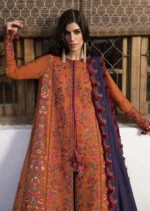 MB-610 Unstitched Heavy Embroidered Dhanak Suit With Embroidered Dhanak Shawl