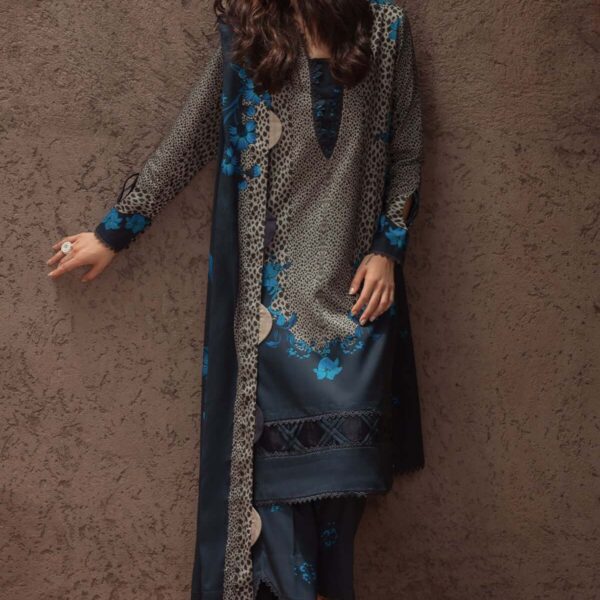 CH-79 Digital Printed Khaddar 3Pc Suit With Digital Printed Khaddar Dupatta