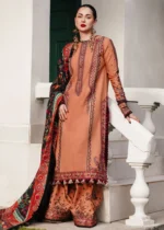 Unstitched Heavy Embroidered Dhanak Suit ( Printed Woolen Shawl )