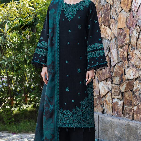 BQ-150 Unstitched Fully Embroidered Dhanak Fabric