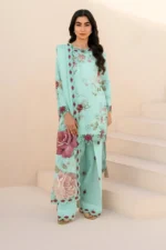 bq-86Unstitched Embroidered Khaddar Suit ( Printed Khaddar Dupatta )