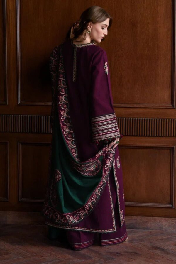 BT-15 Lawn Unstitched Embroidered 3pc Suit With Lawn Embroidered Dupatta