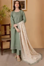RP600 Unstitched Heavy Embroidered Lawn Suit With Embroidered Lawn Shawl