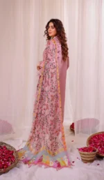 D#7 Unstitched Embroidered Lawn Suit With Chiffon Printed Dupatta