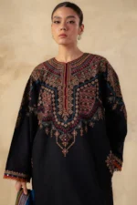 D#5 Unstitched Embroidered Lawn Suit With Chiffon Printed Dupatta