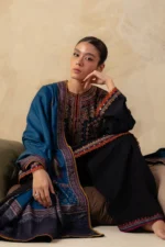 D#5 Unstitched Embroidered Lawn Suit With Chiffon Printed Dupatta