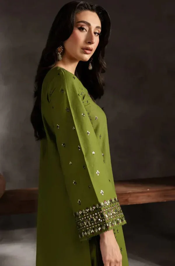 AA-22 Lawn Embroidered 3pc Suit With Bamber Chiffon Embroidered Dupatta