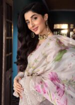 EL-12 Lawn Unstitched 3pc Fully Embroidered Suit With Lawn Printed Dupatta