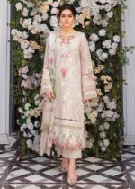 EL-12 Lawn Unstitched 3pc Fully Embroidered Suit With Lawn Printed Dupatta