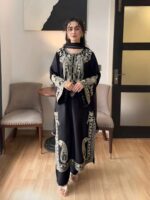 BT-2751 Lawn Embroidered 3pc Suit With Bamber Chiffon Embroidered Dupatta