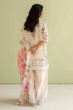 BQ-423 Unstitched Digital Printed Lawn Suit 3pc With Digital Printed Silk Dupatta