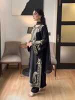 BT-2751 Lawn Embroidered 3pc Suit With Bamber Chiffon Embroidered Dupatta