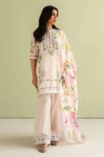 BQ-423 Unstitched Digital Printed Lawn Suit 3pc With Digital Printed Silk Dupatta